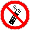 Pictogram 233 - rond - "Draagbare telefoon verboden"